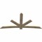 Ekena Millwork Alberta Rough Sawn Timber Gable Bracket, Douglas Fir, 96"W x 48"H x 2"D x 6"F, 12/12 Pitch GBW096X48X0206ALB00RDF - alternate 3